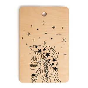 Tablas de Cortar de Madera Esmaltada con Diseño Fractal Único y Personalizado, Atractivas y de Venta Caliente para Verduras y Frutas - Product Image 1