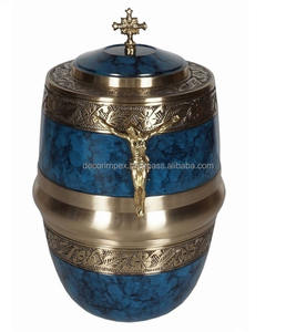 Urna Funeraria Moderna de Latón Macizo con Acabado Morado y Tapa Roscada para un Cierre Seguro, Decoración Ecológica para el Hogar - Product Image 4