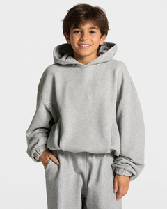 Oversized Kid Boys Tracksuit <b>Set</b> Oversized Fit Kid Boys Sweatsuit Kid Boys Two Piece Fleece Outfit Custom Kids Tracksuit OEM ODM - Product Image 3