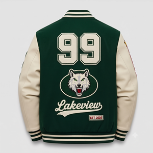 Vintage Chenille Embroidered Varsity <b>Jacket</b> Custom Logo College Letterman <b>Baseball</b> Bomber Premium Outerwear <b>for</b> <b>Men</b> - Product Image 2