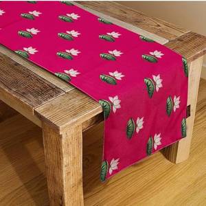 Nuevo Camino de Mesa de Algodón Puro para Bodas, Decoración de Mesa Moderna con Logotipo Personalizado Impreso - Product Image 1