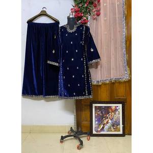 Designer Women's <b>Top</b> and Bottom Set with Dupatta for Party Wear - Product Image 6