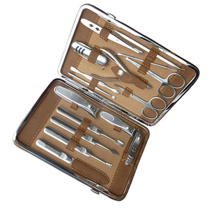 High Quality Manicure & Pedicure Kits Stainless Steel Professional <b>Nail</b> Clippers Scissors Cutter Travel <b>Case</b> 5in1 Durable - Product Image 6