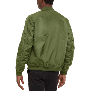 Chaqueta Bomber Verde Oliva para Hombre, Venta al por Mayor, Precio Económico, Estilo Casual, a la Moda, Cortavientos de Nailon - Product Image 2