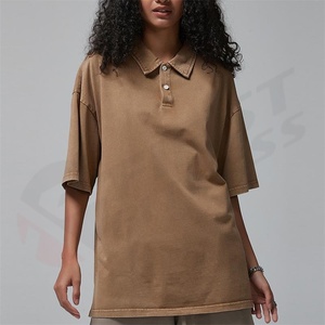 Camisetas Polo Vintage Personalizadas de Estilo Urbano para Hombre, Unisex, 100% Algodón Satinado, Tejido Teñido, Antiencogimiento, 280gsm, de Marca - Product Image 5