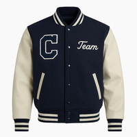 Veste de sport décontractée pour homme, style varsity, de haute qualité, respirante, avec fermeture à boutons, personnalisable pour équipe sportive