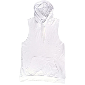 Fabricant de t-shirts personnalisés sérigraphiés, streetwear vintage, débardeurs à capuche en coton pour hommes, coupe ample, sans manches - Product Image 5