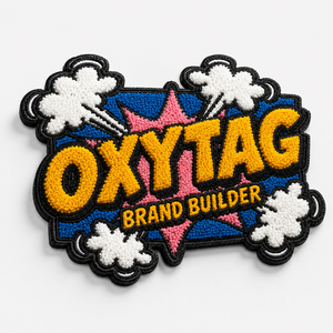 Oxytag Brand <b>Builder</b> Iron-On Chenille Embroidery Patch Irregular Shape Gift Decorative Fabric Patch Cheap Price OEM Custom - Product Image 1