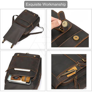 Mochilas de Cuero Lavables de Último Diseño, Mochilas de Cuero a Bajo Precio, Mochilas de Cuero con Respaldo Suave - Product Image 4