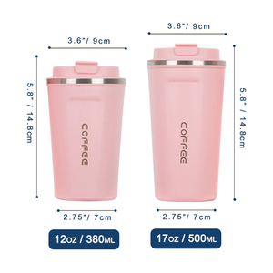 Portable 380ml 500ml Stainless Steel Double Wall Coffee Thermos Gift <b>Cup</b> for Camping Travel Mug - Product Image 5