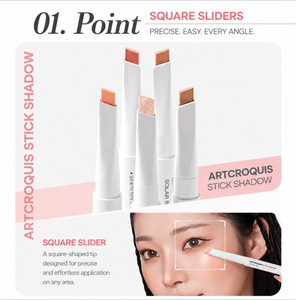 MAKEHEAL Art Croquis Stick Shadow 0.5g 10 Teintes – Stick Fard à Paupières Coréen Effet 3D Lumineux Nacré Longue Tenue – Maquillage Yeux K-Beauty - Product Image 3
