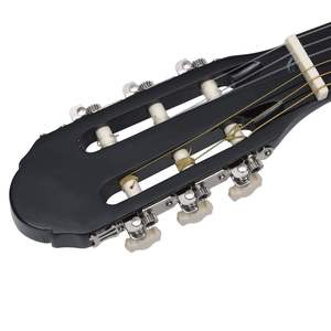 Guitare classique en bois de tilleul noir 4/4 39 pouces pour débutants - Product Image 4