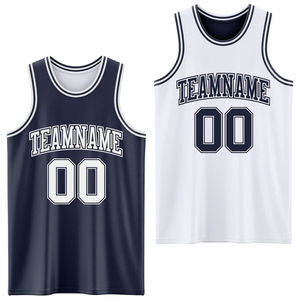 Conjunto de Uniforme de Baloncesto Personalizado Blanco para Sublimación, Cuello en V, Sin Mangas, Transpirable, 100% Poliéster, Unisex, Adulto - Product Image 1
