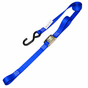 Sangle de fixation à boucle en polyester de haute qualité 25 mm 250 kg avec crochet en S pour le transport de marchandises à moto, directement de l'usine - Product Image 1