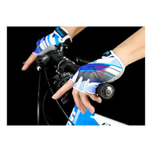 ถุงมือปั่นจักรยานแบบครึ่งนิ้วกันลื่นป้องกันเหงื่อป้องกันการกระแทก MTB ถุงมือจักรยานเสือหมอบจักรยานถุงมือมือซ้าย-ขวา - Product Image 3