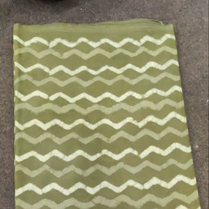 Tissu en coton pour confection de robes, matière non coupée, magnifique tissu indien imprimé à la main, motif imprimé artisanal, pour Salwar Kameez - Product Image 1