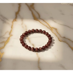 Wholesale Handcrafted Amethyst Crystal <b>Bracelet</b> Natural <b>Red</b> Banded Agate Beaded Focus <b>Bracelet</b> Healing Crystal Accessory - Product Image 2