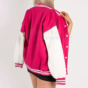 Chaqueta Letterman para Mujer, de Alta Calidad, 100% Algodón y Mezcla de Lana, en Oferta - Product Image 2