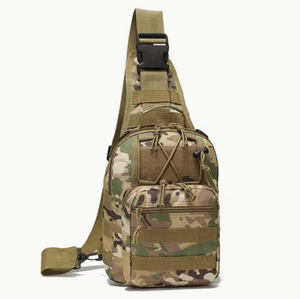 Bolso de Hombro Táctico de Camuflaje, Nylon, Correa Ajustable, Múltiples Compartimentos, Cierre de Cremallera, Unisex, Mochila Utilitaria para Exteriores - Product Image 3