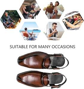 Sandalias de boda Kuchi Afghani Chappal Peshawari Kheri de cuero marrón con correas ajustables, estilo Punjabi Jutti. - Product Image 6