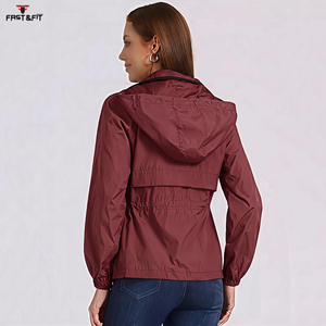 Chaqueta Cortavientos Deportiva de Invierno de Alta Calidad con Logotipo Personalizado, Chaqueta Cortavientos Impermeable para Mujer - Product Image 6
