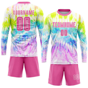 Ensemble de maillots de sport tie-dye personnalisés – T-shirt et short sublimés avec nom et numéro personnalisés – Uniforme d'équipe pour hommes, femmes et enfants - Product Image 2