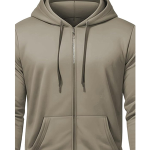 Sweat à capuche zippé uni personnalisé sweats à capuche pour hommes vente en gros poids lourds sweats à capuche zippés de qualité supérieure prix bon marché - Product Image 6
