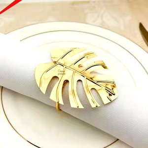 Anillo de Servilleta Metálico Decorativo Ecológico para Mesas de Hogar, Restaurante, Bodas, Fiestas y Eventos - Product Image 1