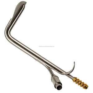 เครื่องมือยกคอ Talei Necklift Retractor Benetrator 2 แบบแมนนวล คลาส 1 สแตนเลสสตีล พร้อมไฟเบอร์ออปติก ท่อดูด และท่อส่งแสง สำหรับการยกคอแบบ Deep Plane - Product Image 4