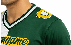 Maillot de football personnalisé pour homme, imprimé avec nom et numéro, motif éclair, col en V, tissu mesh, 100% polyester - Product Image 6