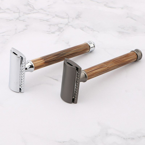 Double Edge Shaving <b>Razor</b> Stainless Steel Safety <b>Razor</b> Reusable Manual Beard <b>Razor</b> For <b>Men</b> Professional Wet Shaving Tool - Product Image 6