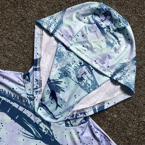 Camisa de Pesca con Capucha, Protección UV UPF 50, Diseño Estampado, Poliéster, Manga Larga para Hombre - Product Image 4