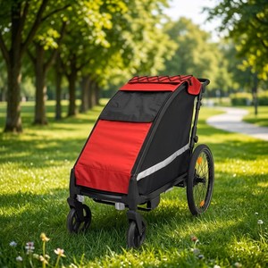 Remolque para Bicicleta para Mascotas Grandes KS-6200, Carrito para Perros, Plegable, Marco de Aleación de Aluminio, Tela Resistente al Agua 600D, Aventuras al Aire Libre - Product Image 6