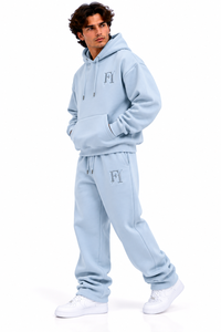 Conjunto Deportivo de Dos Piezas para Hombre, Sudadera con Capucha y Pantalones de Chándal de Forro Polar Personalizados, Estilo Urbano, Talla Grande - Product Image 3