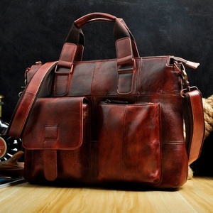 Bolsos para portátil de cuero vacuno 100% genuino, de secado rápido, con diseño elegante y de alta calidad, precio al por mayor, diseño OEM personalizado, bolso para portátil de cuero para hombre. - Product Image 3