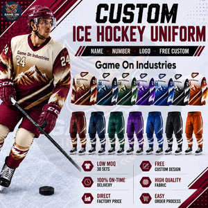 New Trendy Mountain Design Sublimated Personalized Athletic Team Wear Custom Printed Long-Lasting Heavy-Duty Ice Hockey Uniform - Product Image 2