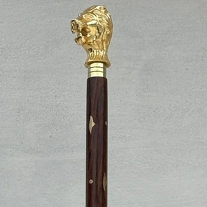 Professional Designer Vintage Brass Head Wooden Handle Walking Cane Antique Style Brass Head Walking Canes - Product Image 6