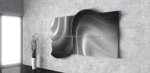 KALATRI - Juego de Decoración de Pared de Madera con Diseño Art Deco Ondulado, Patrones Digitales CNC, Corte Láser Preciso, Decoración Colgante para Celebraciones de Cumpleaños, Hecho a Mano - Product Image 3