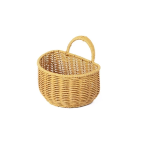 Cesta de Almacenamiento de Mimbre de Ratán Personalizada con Asa, Cesta Organizadora Decorativa Hecha a Mano - Product Image 6