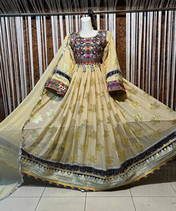 High Quality Afghan Kuchi Dress Embroidery And Silver <b>Mirror</b> Work Traditional Tribal Heritage Maxi Dress Cultural Afghani Dress - Product Image 3