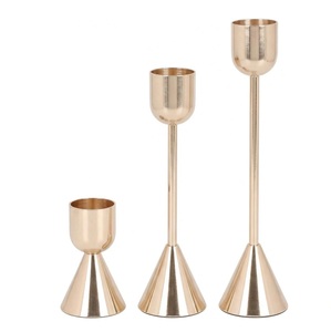 Wholesale Luxury Gold Candle Holder Set <b>Tall</b> Tapered Metal <b>Candlesticks</b> For Events Hotels And Modern Home Decor - Product Image 4