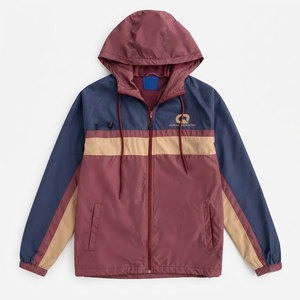 Ensemble de survêtement athlétique pour homme : coupe-vent décontracté, respirant et léger, avec sweat à capuche à cordon de serrage et pantalon fuselé assorti - Product Image 2
