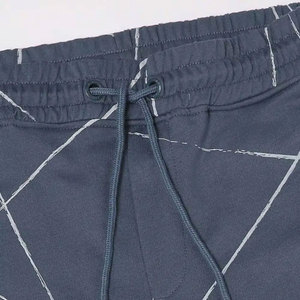Shorts de sport à carreaux pour hommes, taille élastique, taille mi-haute, en toile légère, séchage rapide, avec poches - Product Image 6