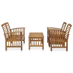 Ensemble de salon de jardin en bois d'acacia massif, durable et naturel, design standard - Product Image 2