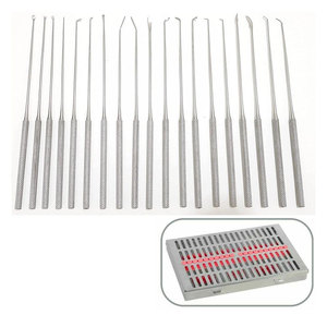 Kit de Microdisectores Rectos, Instrumentos Quirúrgicos de Precisión, Herramientas de Disección Profesionales de Acero Inoxidable - Product Image 1
