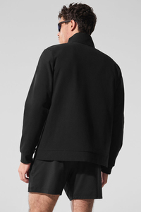 <b>Men's</b> Breathable Full Zip Hoodie Loose Fit Stand Collar Sports <b>Pullover</b> Activewear Top - Product Image 2