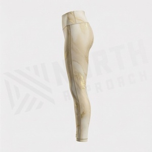 High Waist <b>Womens</b> Fitness Yoga Leggings Custom Sublimation Printed Seamless Pants Solid <b>Pattern</b> Sports Active <b>Tights</b> - Product Image 3