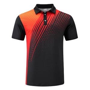 Nuevos polos de verano para hombres, ropa de calle de manga corta con estampado 3D, camisa de Golf de Color en contraste, polos transpirables con botones - Product Image 5