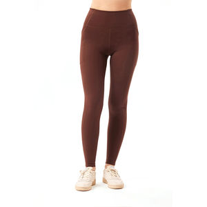Services OEM – Leggings décontractés sur mesure pour femmes, taille mi-haute, coupe ajustée, couleur unie, haute qualité, extensibles, respirants, en coton/fibre de bambou - Product Image 1