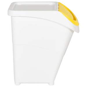 Contenedores de Basura Apilables de PP Blanco con Tapas, 31.7 gal, Juego de 3 - Product Image 4